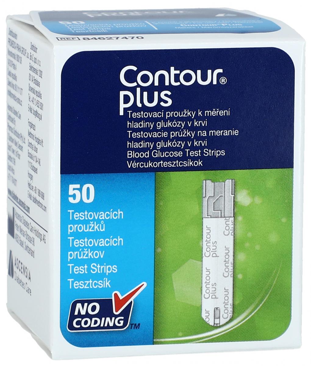 Obrázok Testovací proužky k měření hladiny cukru v krvi Contour Plus 50 ks