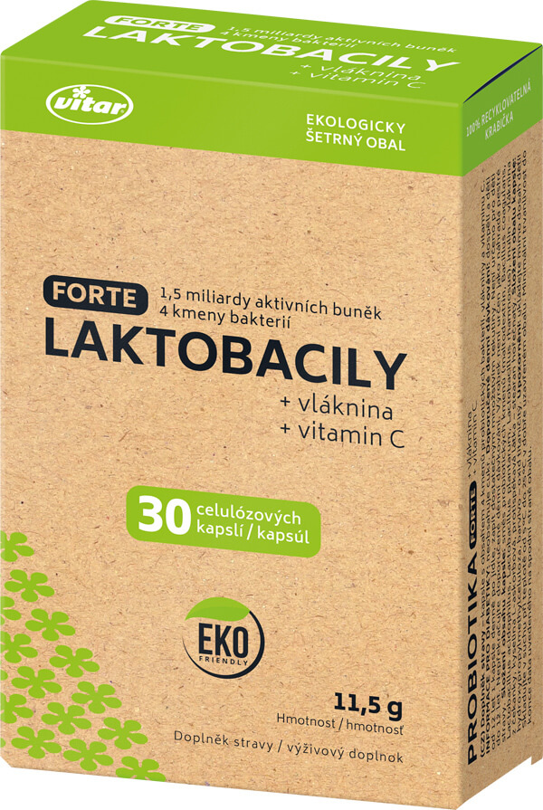 Obrázok VITAR LAKTOBACILY FORTE + vláknina + vitamín C