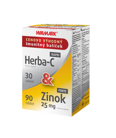 Obrázok WALMARK Herba-C RAPID + Zinok FORTE 25 mg