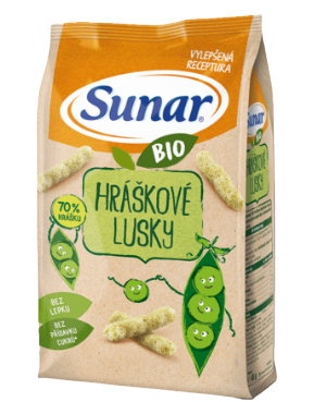 Obrázok Sunar BIO Chrumky Hráškové struky (od ukonč. 12. mesiaca) 1x45 g