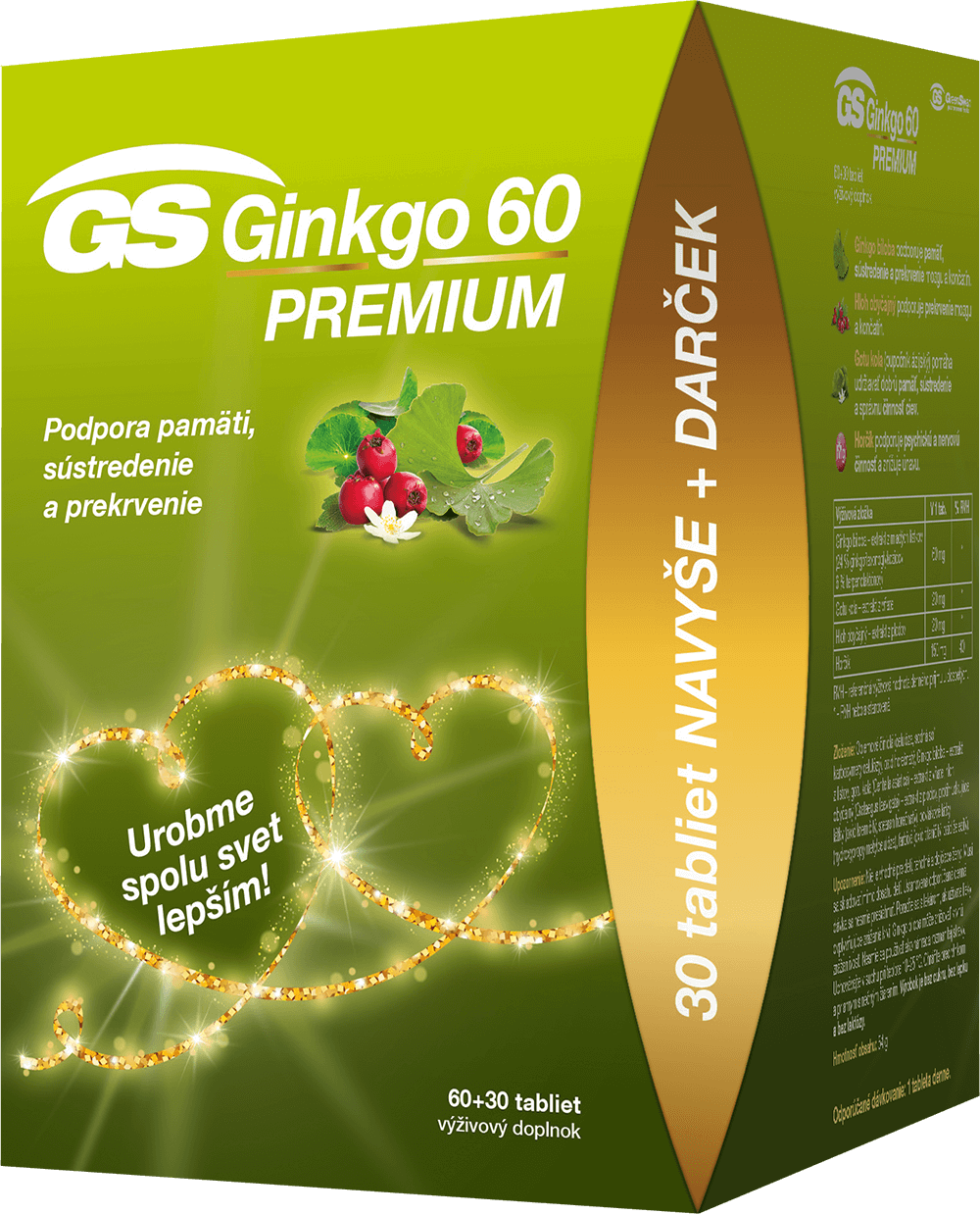 Obrázok GS Ginkgo 60 PREMIUM 2020 tbl 60+30 navyše (90 ks)