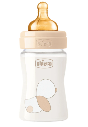 Obrázok  Chicco Fľaša dojčenská sklo Chicco Original Touch latex, 150ml - neutral 