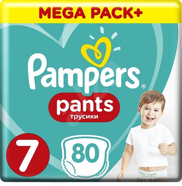 Obrázok PAMPERS Active Pants 7 (17+ kg) 80 ks MEGA BOX – plienkové nohavičky