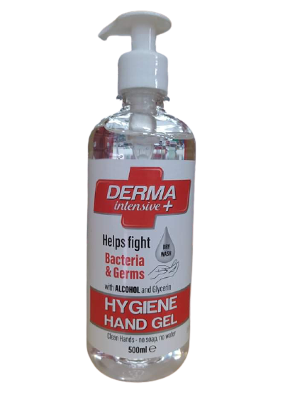 Obrázok Dezinfekčný antibakteriálný gél na ruky Derma Intensive+ 500 ml  