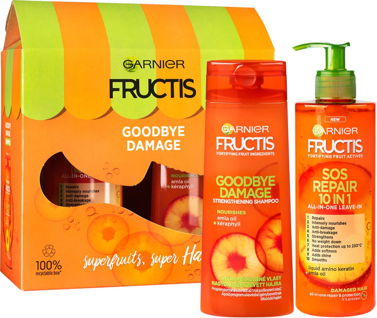 Obrázok Garnier Fructis Goodbye Damage & SOS Repair 10in1 BOX 1 kus - ové balenie