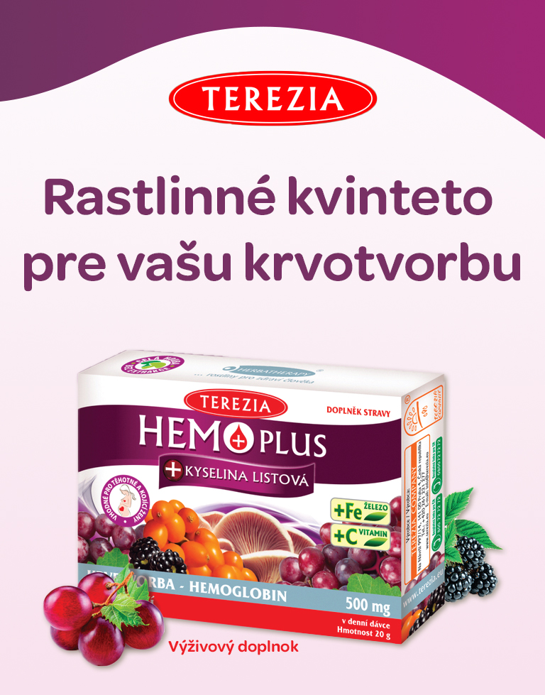 Terezia Hemoplus + Kyselina listová 50+10 kapsúl zdarma - Príbalový ...