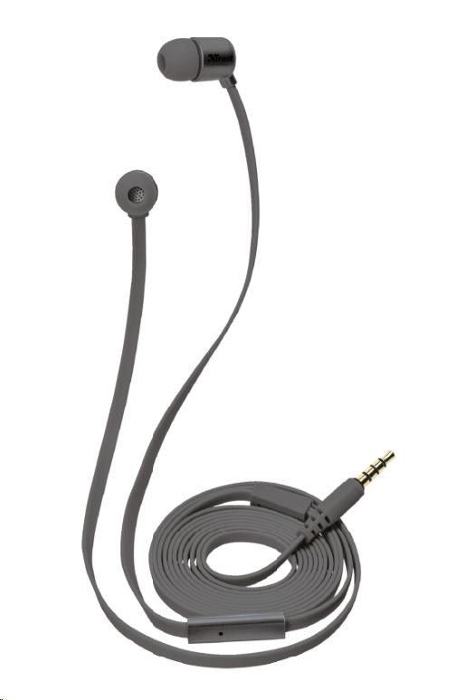 Obrázok sluchátka do uší TRUST Duga In-Ear- space gray 20902