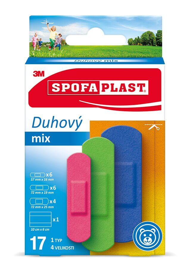 Obrázok 3M SPOFAPLAST č.606 Náplasti Dúhový mix