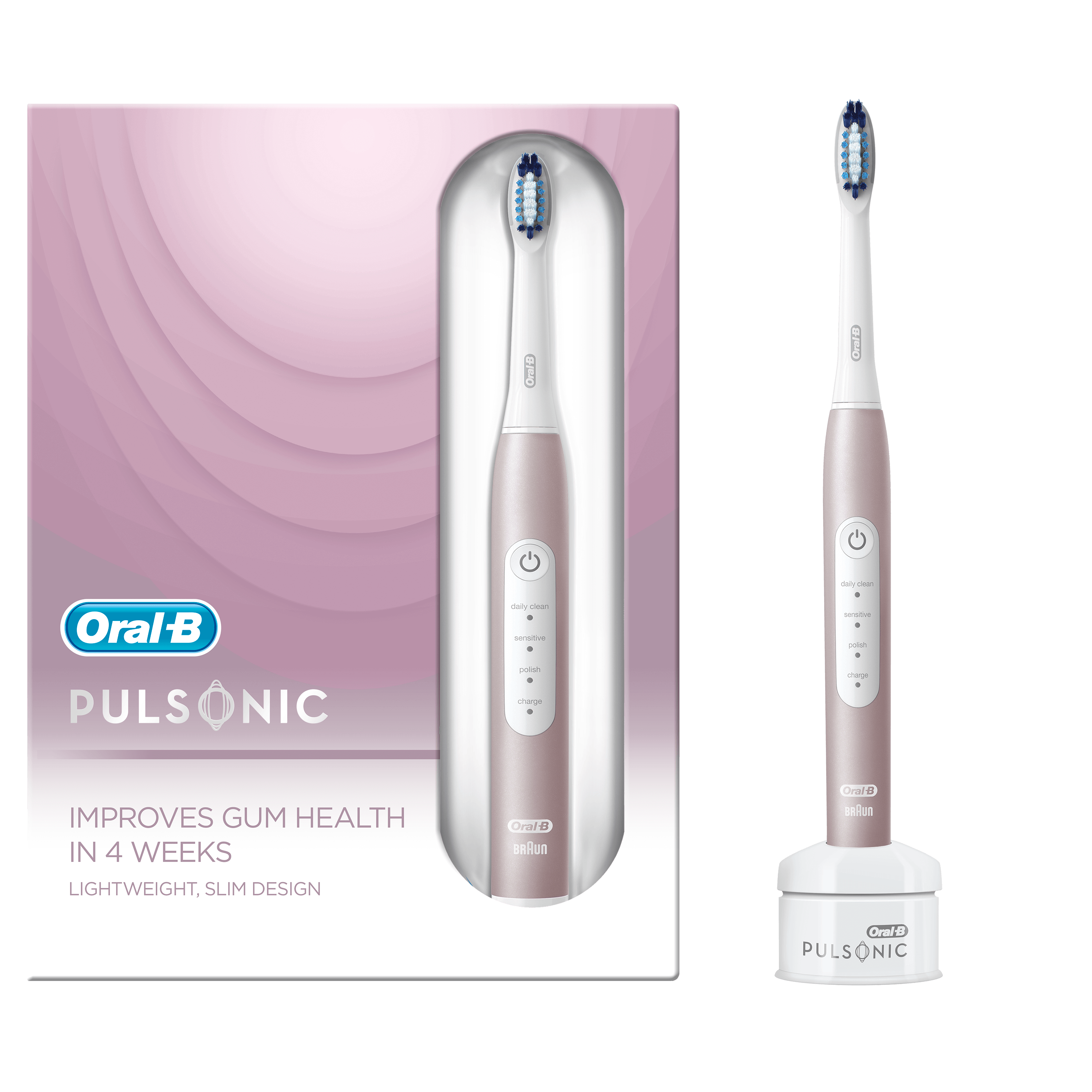 Obrázok Oral-B Pulsonic Slim Luxe 4200 Rose Gold Ecom pack (4210201233640)