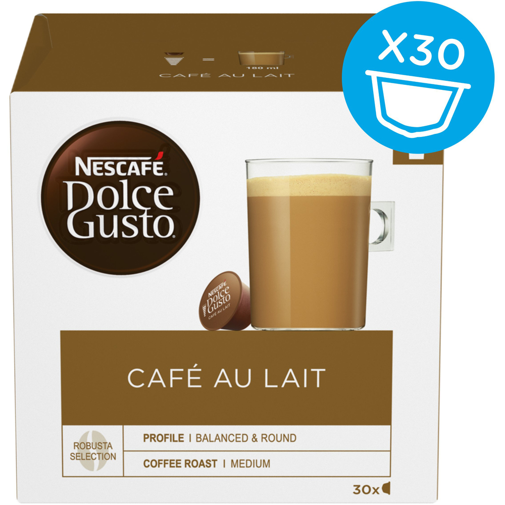 Obrázok NESTLE DOLCE GUSTO CafeAuLait 30 Cap NESCAFÉ 41004997