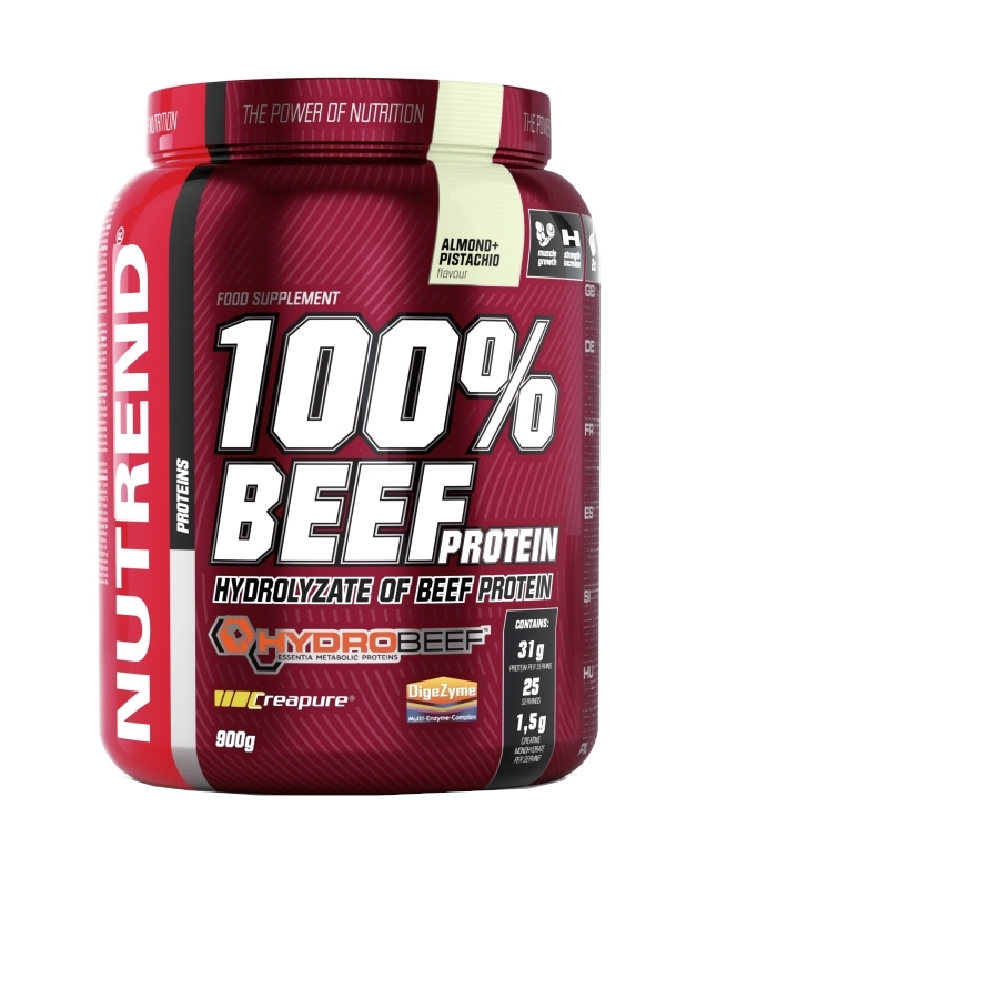 Obrázok nápoj Nutrend 100% BEEF PROTEIN 900g mandle+pistácie