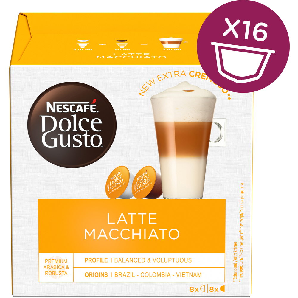 Obrázok NESCAFÉ Dolce Gusto® Latte Macchiatto kávové kapsle 16 ks