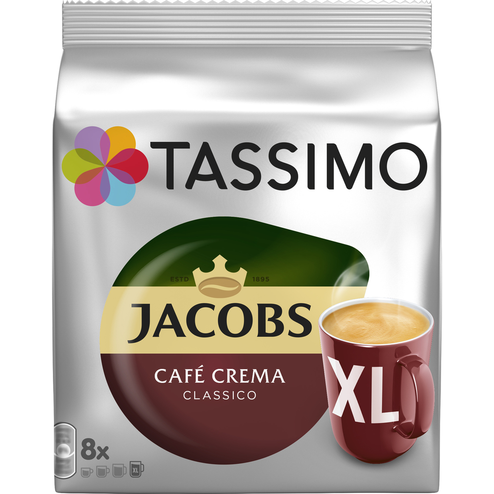 Obrázok TASSIMO  CAFÉ CREMA XL(náplň) JACOBS KRÖN 40029090