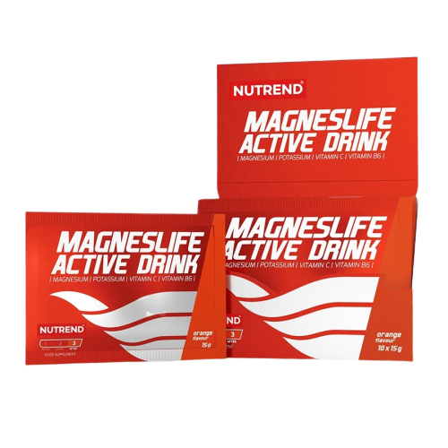 Obrázok Nutrend Magneslife Active Drink, 10× 15 g, pomaranč (VS-095-150-PO)