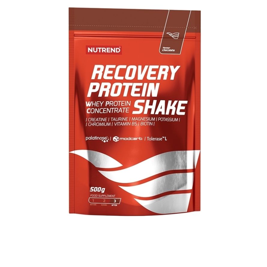 Obrázok Nutrend RECOVERY PROTEIN SHAKE, 500 g, čokoláda a kakao (VS-091-500-ČKK)