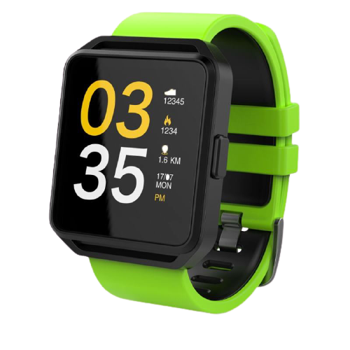 Obrázok Maxcom | MAXCOM SmatWatch FitGo FW15 SQUARE lime/black