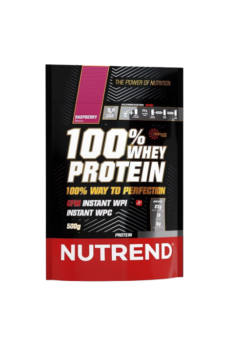 Obrázok Nutrend 100 % Whey Protein, 500 g, Malina (VS-032-500-MA)