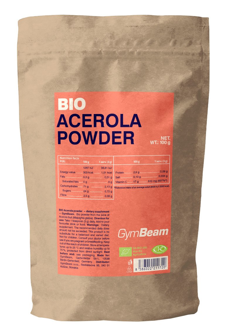 Obrázok GymBeam Bio Acerola prášok 100 g