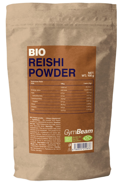 Obrázok GymBeam BIO Reishi prášok 100 g