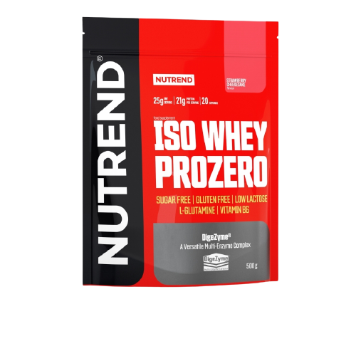 Obrázok Nutrend ISO WHEY PROZERO, 500 g, jahodový cheesecake (VS-102-500-JHC)