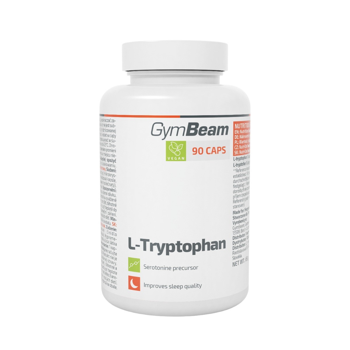 Obrázok GymBeam L-Tryptofán 90 kaps.