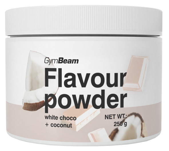 Obrázok GymBeam Flavour powder 250 g biela čokoláda kokos