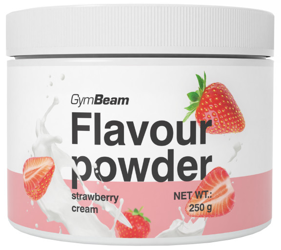 Obrázok GymBeam Flavour powder 250 g jahodový krém