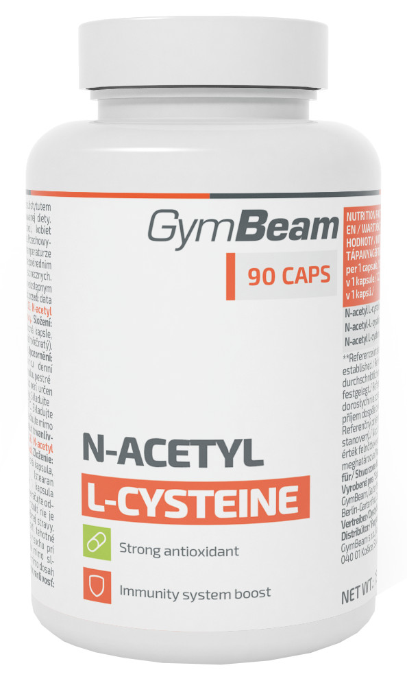 Obrázok GymBeam N-acetyl L-cystein 90 kaps.