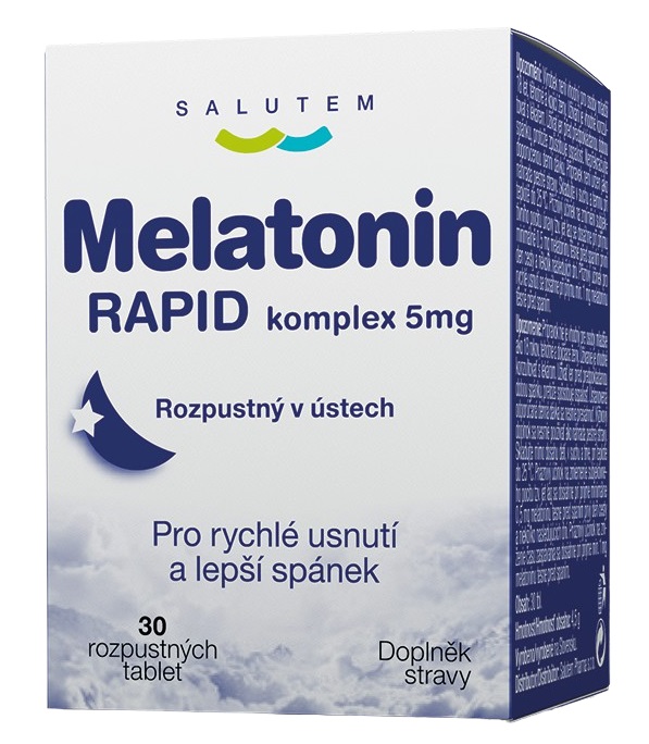 Obrázok Melatonin RAPID komplex 5mg SALUTEM rozpustné tablety 1x30 ks