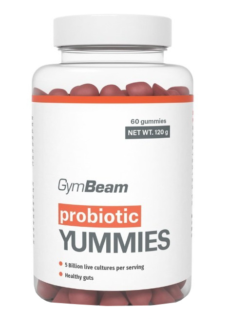 Obrázok GymBeam Probiotiká Yummies 60 kaps. čerešňa