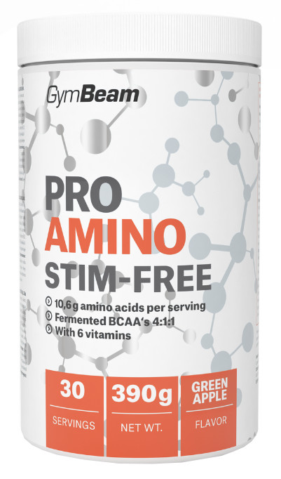 Obrázok GymBeam ProAMINO stim-free 390 g zelené jablko