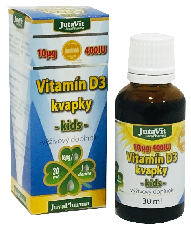 Obrázok JutaVit Vitamín D3 kvapky - kids 30ml