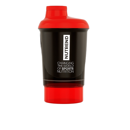 Obrázok Nutrend Shaker 2019, čierny 300 ml + zásobník (8594014868050)