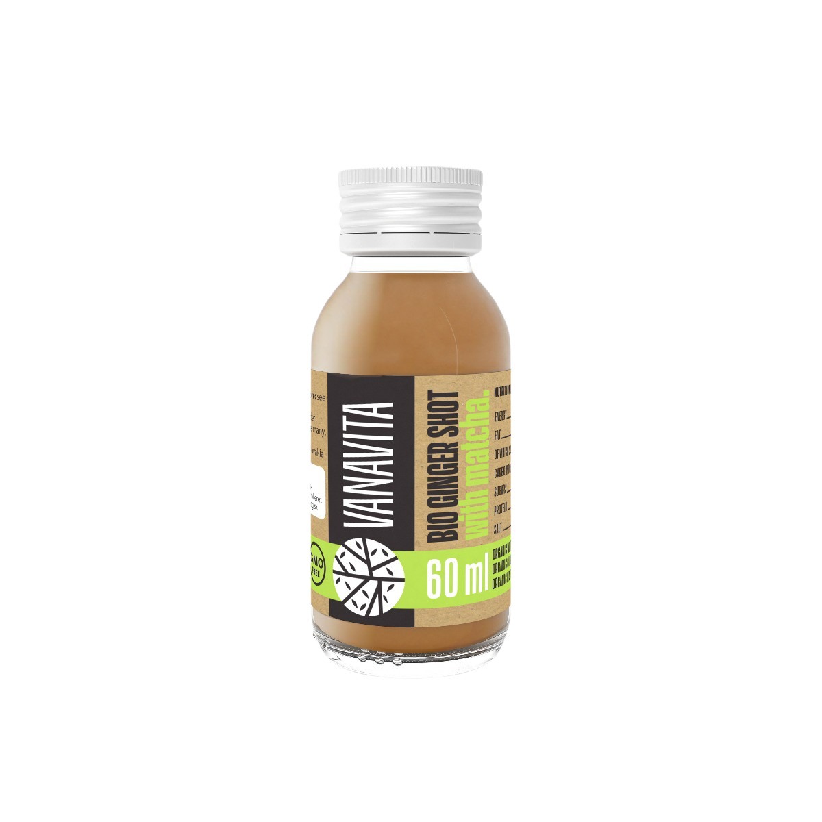 Obrázok VanaVita Bio Ginger shot with matcha 60 ml