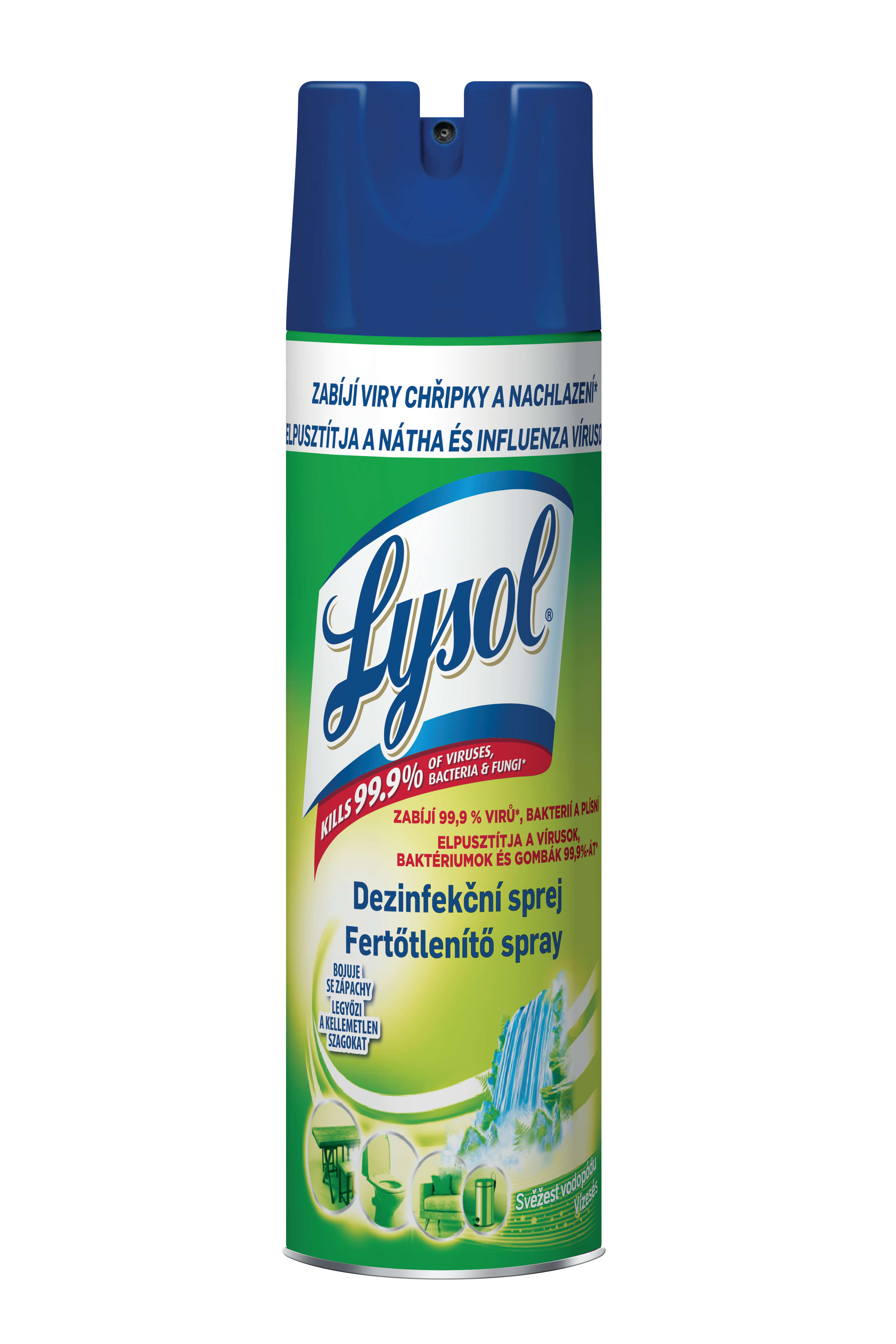 Obrázok LYSOL Dezinfekčný sprej - sviežosť vodopádu 0,4 l (5999109521224)