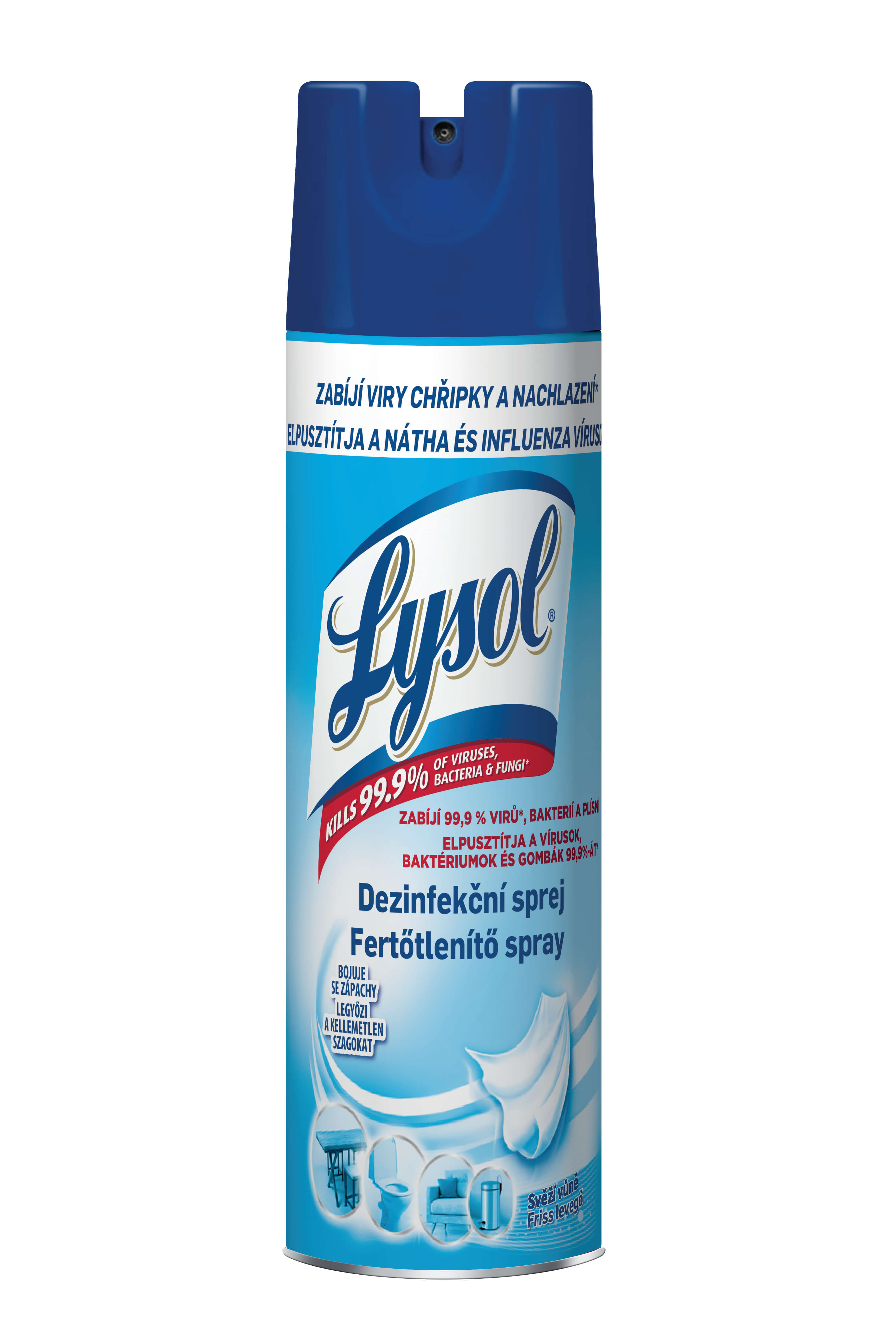 Obrázok LYSOL Dezinfekčný sprej - svieža vôňa 0,4 l (5999109521200)