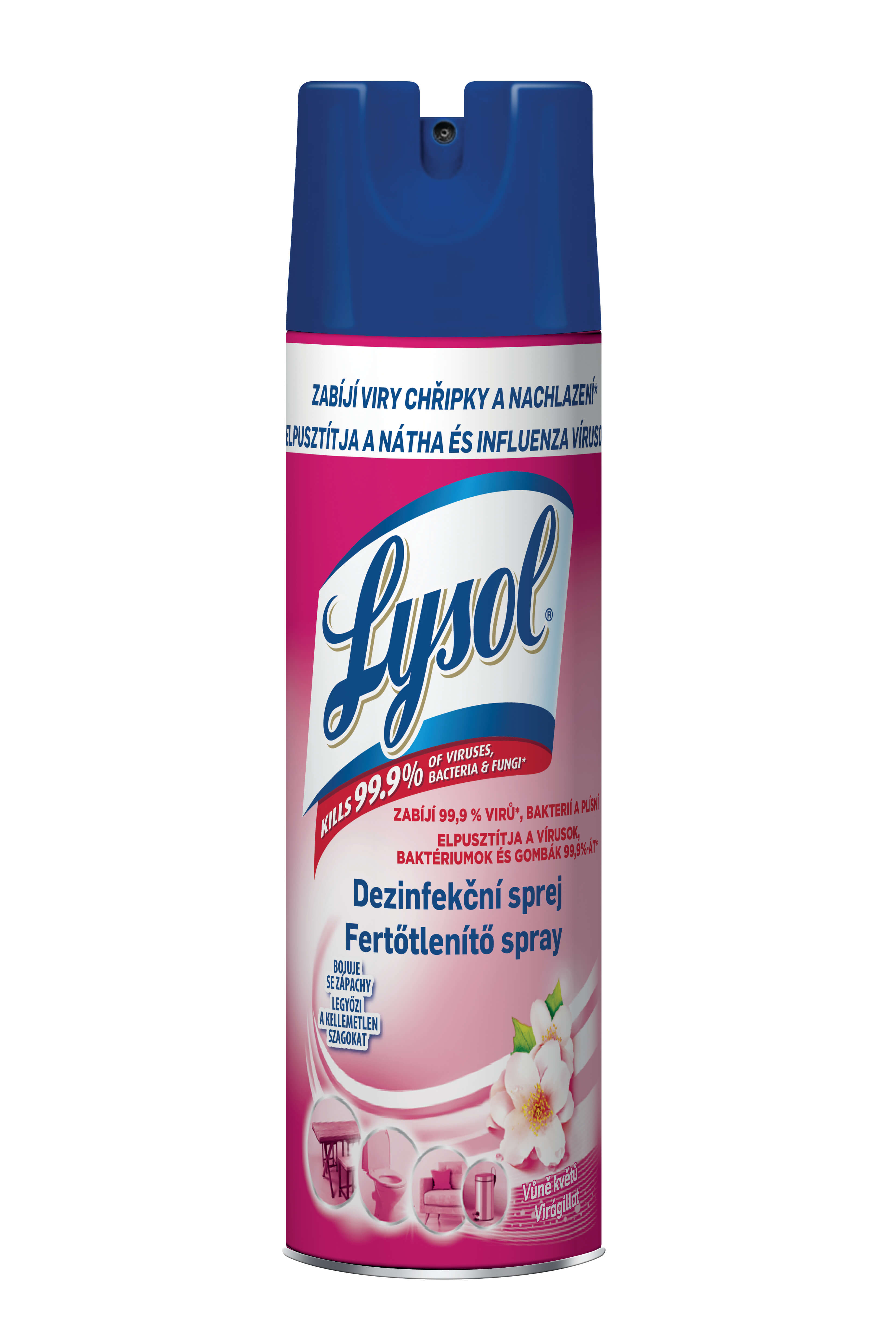 Obrázok LYSOL Dezinfekčný sprej - vôňa kvetov 0,4 l (5999109521217)