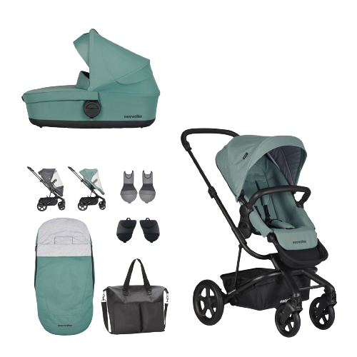 Obrázok EASYWALKER Set kombinovaný kočík Harvey2 Coral Green s príslušenstvom