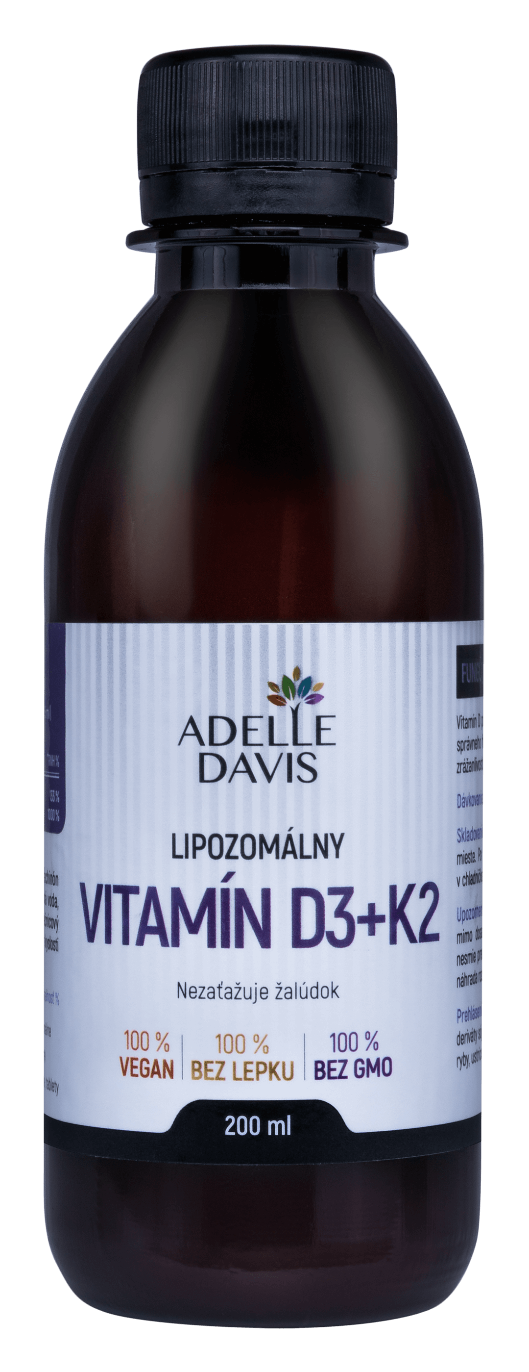 Obrázok ADELLE DAVIS Lipozomálny Vitamín D3+K2 200ml