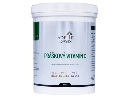 Obrázok Adelle Davis Práškový vitamín C 1000g