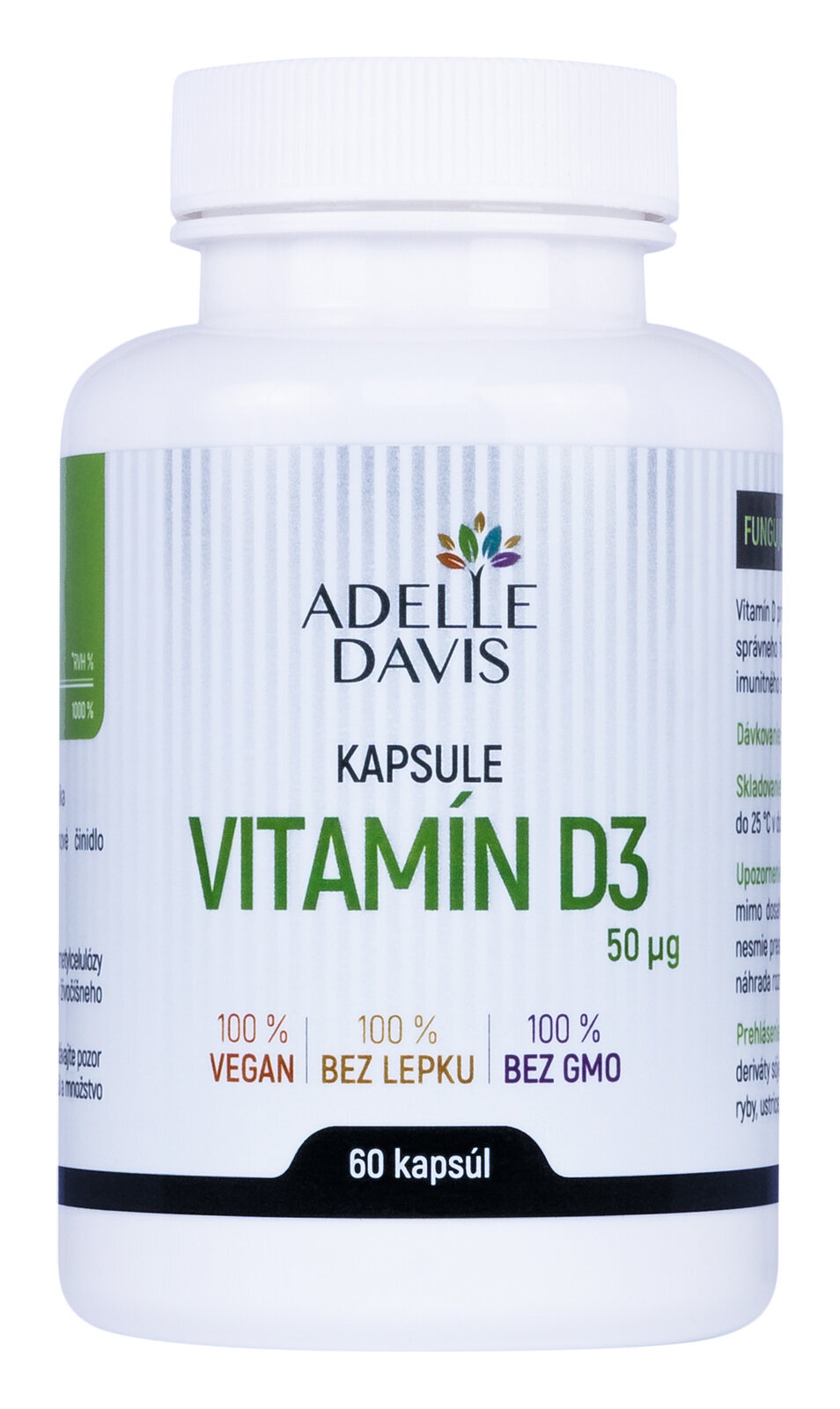 Obrázok Adelle Davis Vitamín D3 50mcg 60cps