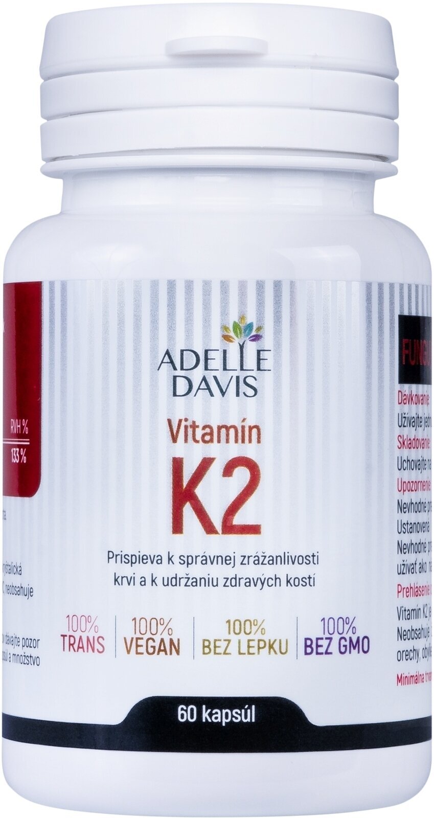 Obrázok ADELLE DAVIS VITAMÍN K2 100 mcg