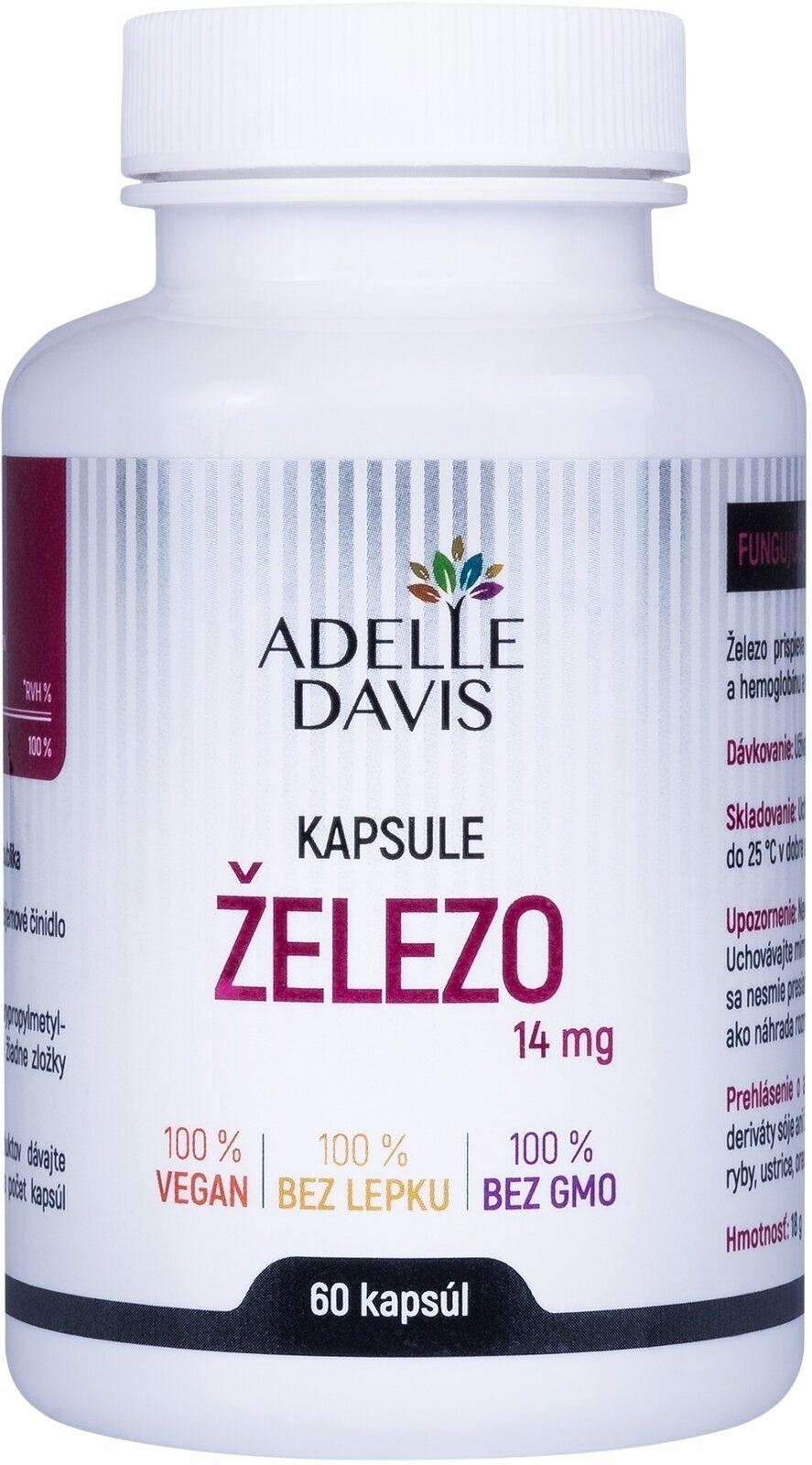 Obrázok Adelle Davis Železo 14 mg 60cps