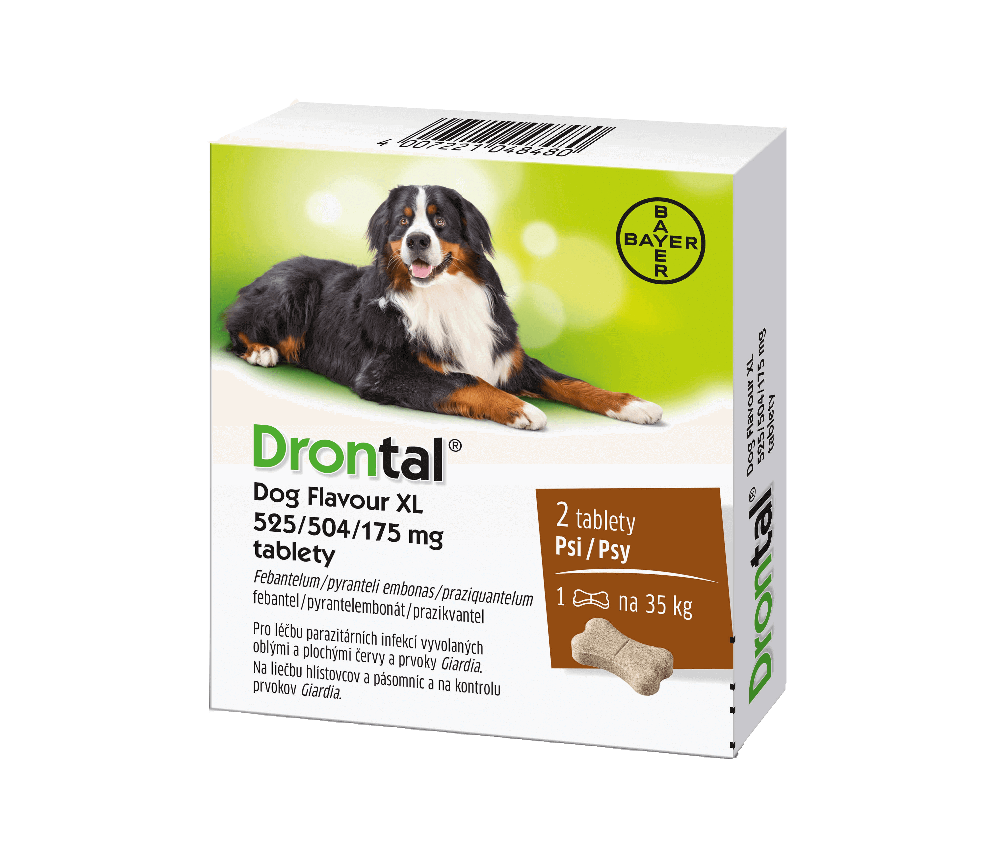 Obrázok Drontal Dog Flavour XL 525/504/175 mg tablety tbl 1x2 ks