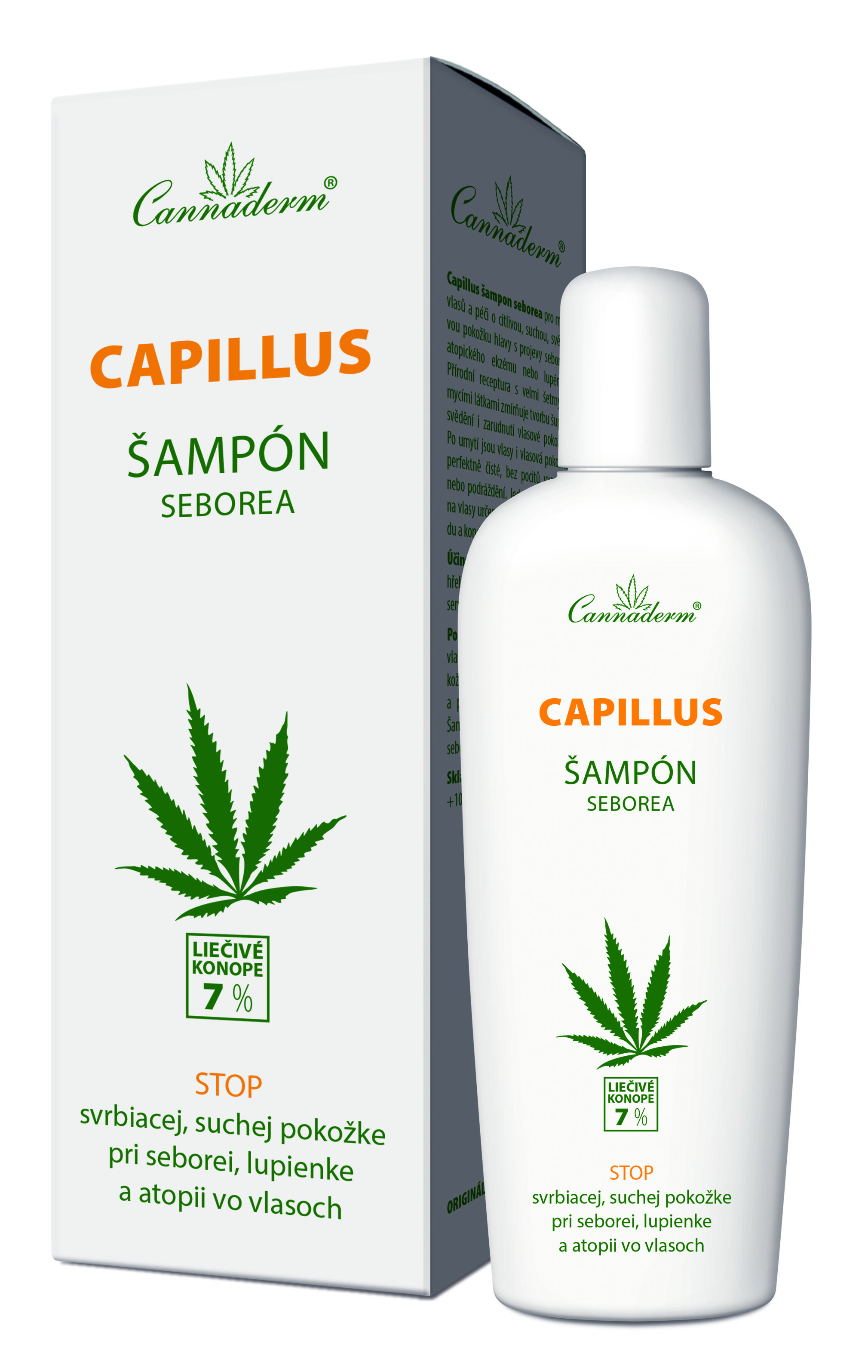 Obrázok Cannaderm Capillus Šampón seborea 150ml (8594059735799)