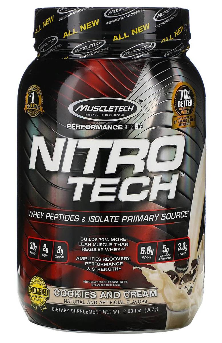 Obrázok MuscleTech Nitro-Tech Performance 910 g cookies & krém