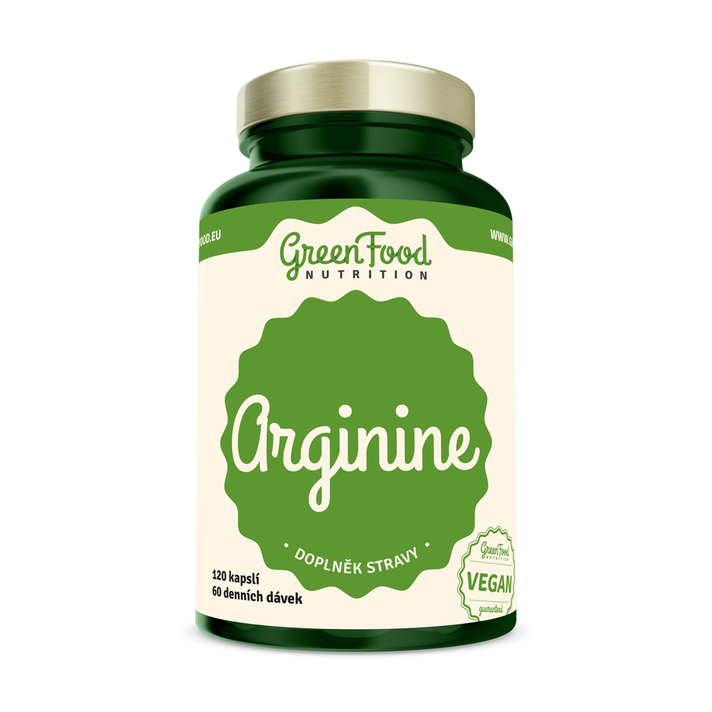 Obrázok GreenFood Nutrition Arginin 120 kapsúl (8594193920433)