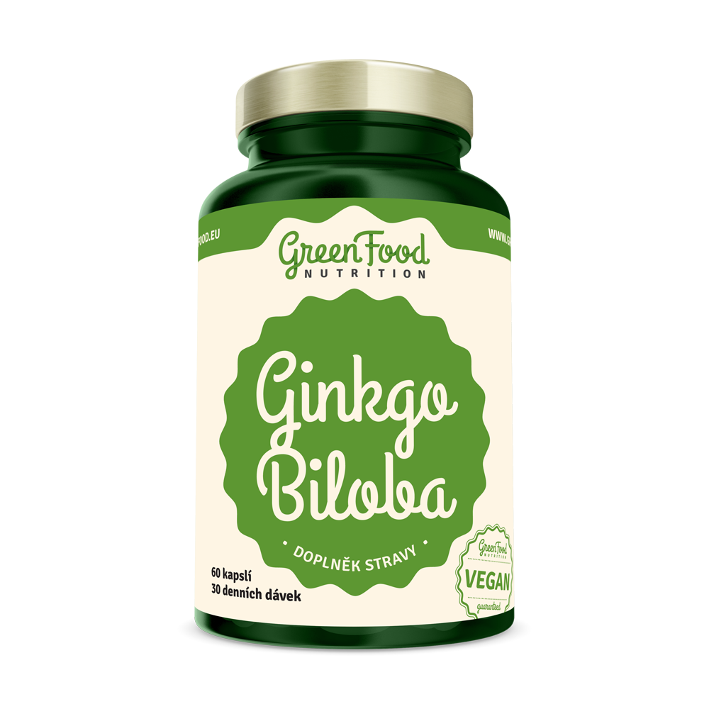 Obrázok GreenFood Nutrition Ginkgo Biloba 60 kapsúl (8594193920945)