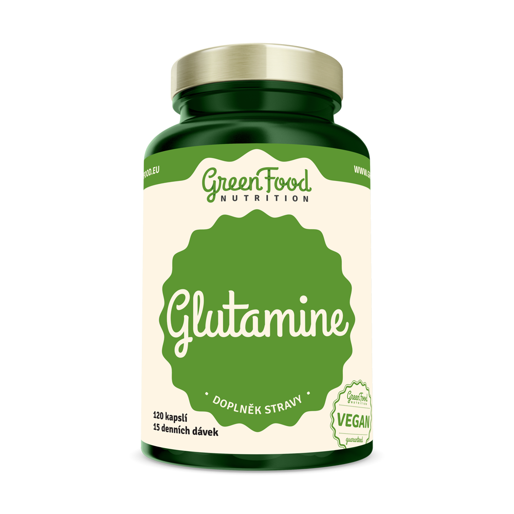 Obrázok GreenFood Nutrition Glutamin 120 kapsúl (8594193920525)