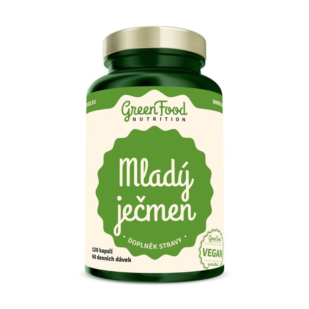 Obrázok GreenFood Nutrition Mladý jačmeň 120 kapsúl (8594193920310)